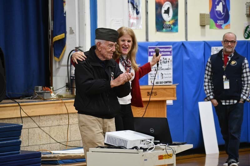 Blue Point Elementary celebrates Veterans Day with remembrance table