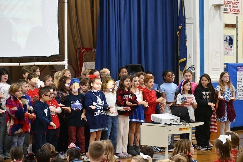 Blue Point Elementary celebrates Veterans Day with remembrance table